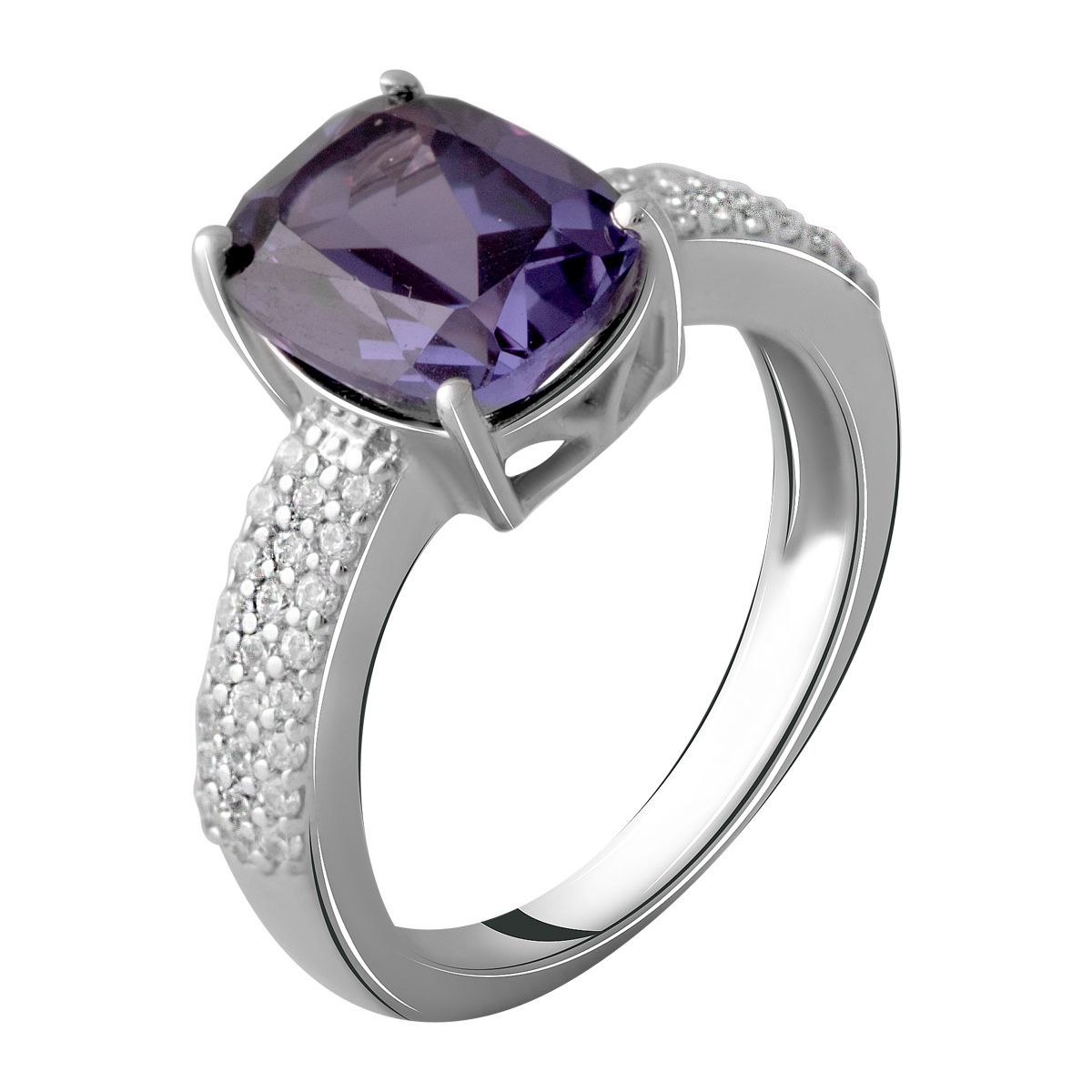 

Серебряное кольцо с олександритом 4.408ct 17 размер
