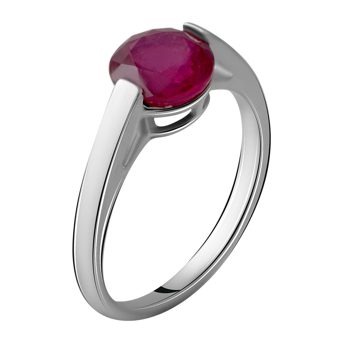 

Серебряное кольцо с натуральным рубином 2.992ct 18.5 размер