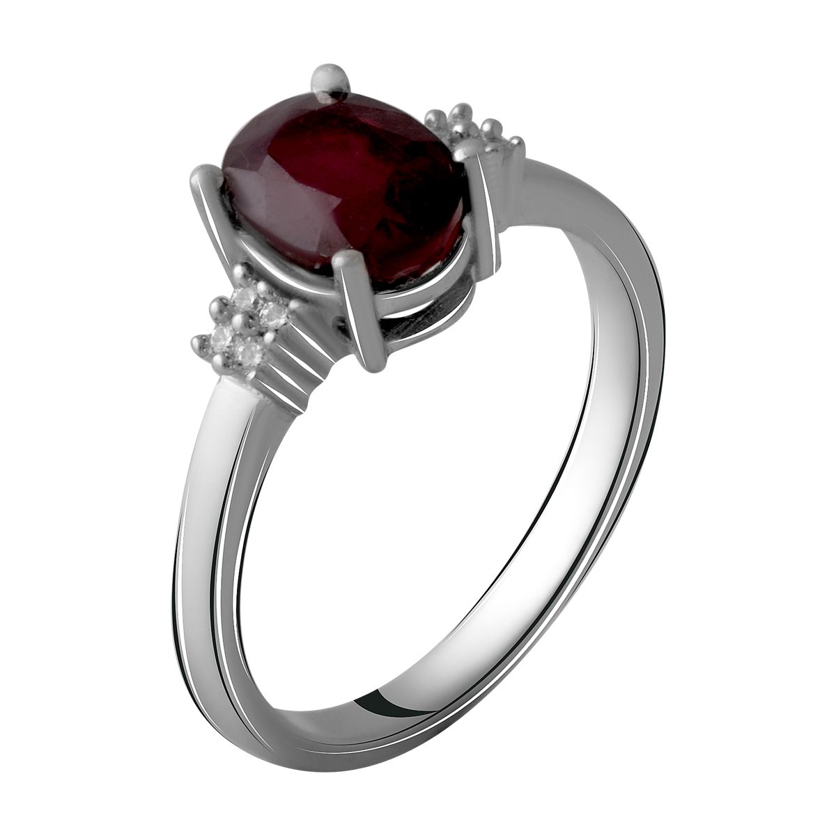 

Серебряное кольцо с натуральным рубином 2.003ct 16.5 размер