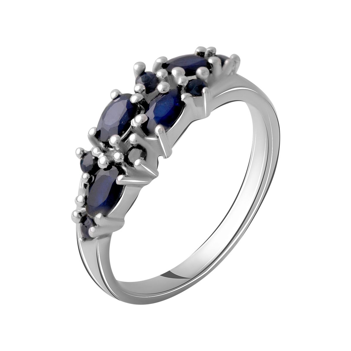 

Серебряное кольцо с натуральным сапфиром 1.388ct 18 размер