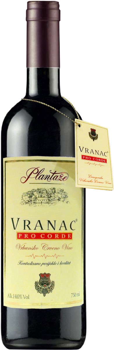 Акція на Вино Plantaze Vranac Pro Corde Vranac Pro Corde красное сухое 0.75 л 13.5% (3899003001018) від Rozetka UA
