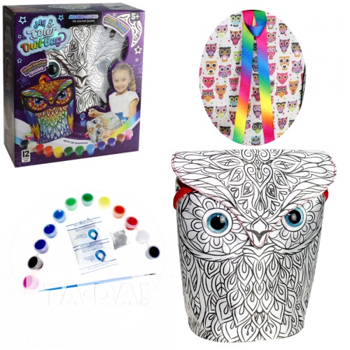 

Рюкзак-раскраска креативное творчество Danko toys "My Color Owl-Bag" рюкзак-сова (ДТ-ОО-09180)