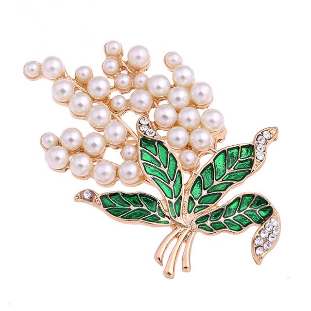 

Брошь Жемчужная ветвь DiaDemaGrand Золотой с разноцветным (1117105-8-13)