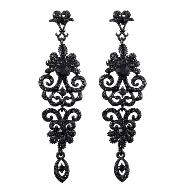 

Свадебные серьги Блеск ажура DiaDemaGrand Черный (061872-19)