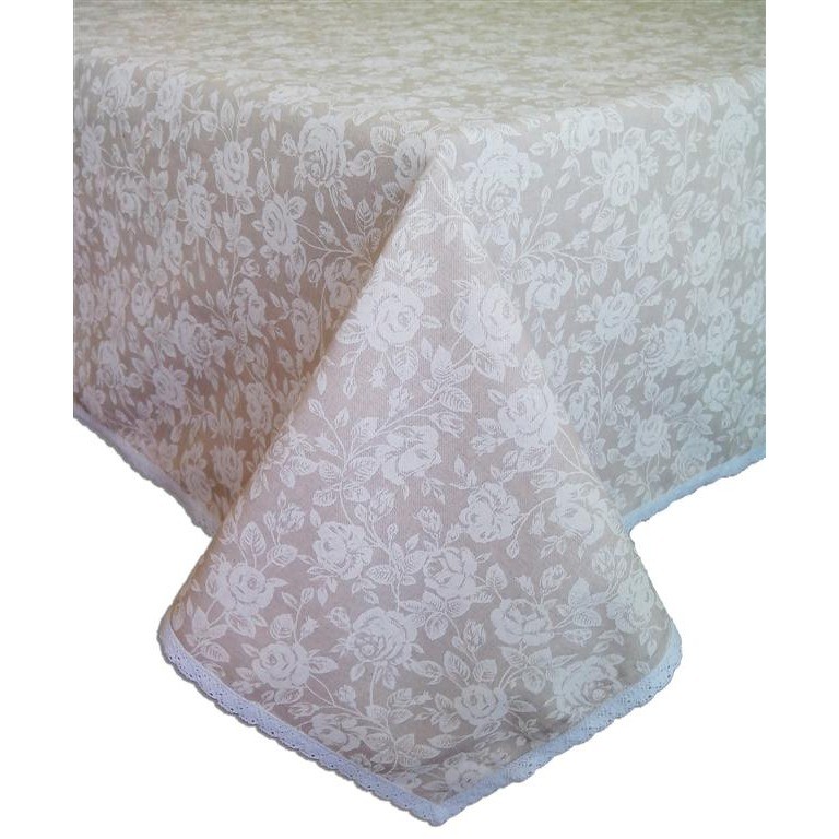 

Круглая скатерть White Rose D 200 см