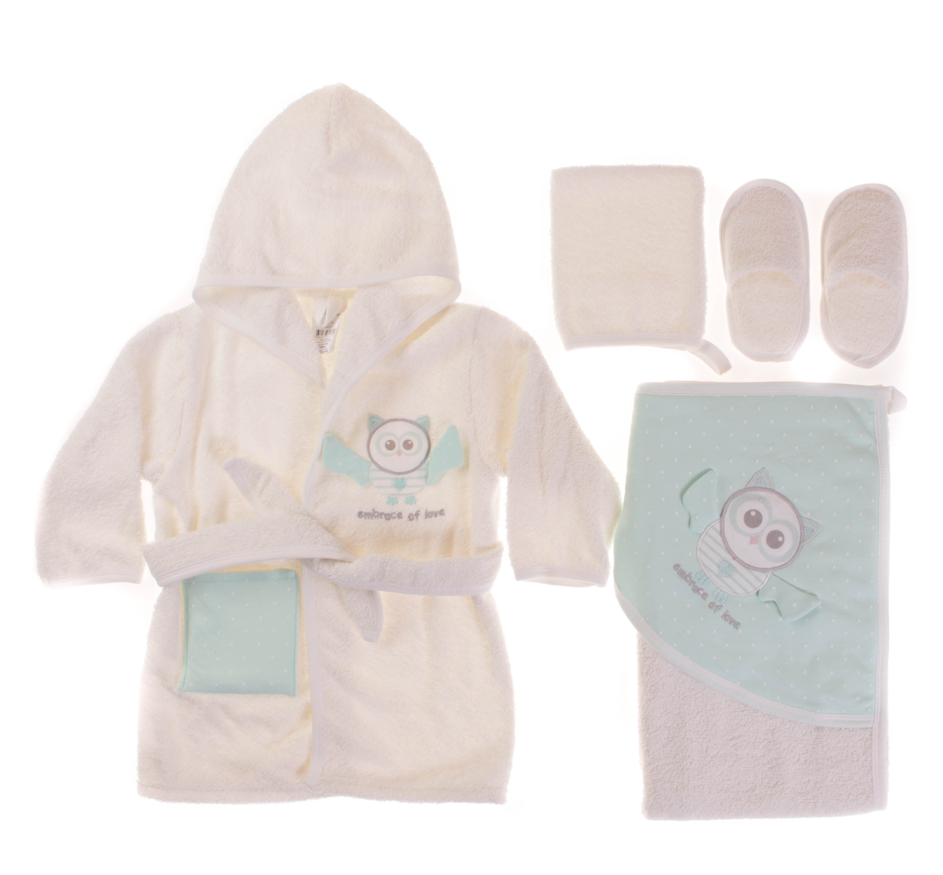 

Халат 3 ед. Bibaby Мятный 86 см 66256 (516747)