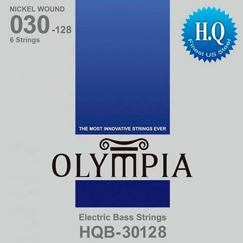 

Струны бас-гитары Olympia HQB-30128 Nickel Wound Long Scale Electric Bass 6-Strings 30/128