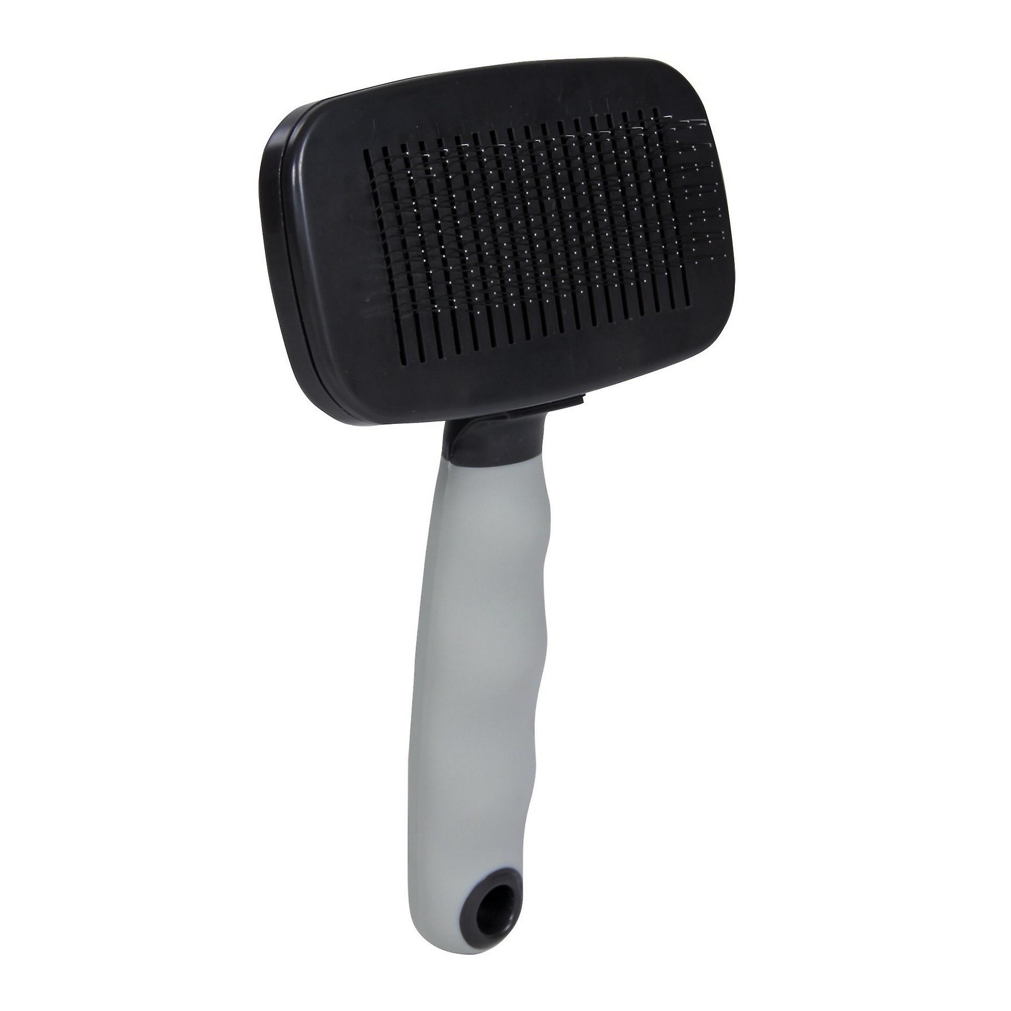 

Щетка для удаления подшерстка самоочищающаяся, с кнопкой Soft Brush 9x16 см Trixie BGL-DR-6492