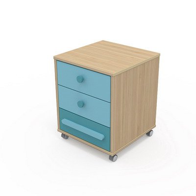 

Тумба Бриз Кв-17 Зебрано 450х450х570 бирюзовый+лагуна