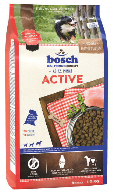 

Сухой корм для собак Bosch Active 15кг