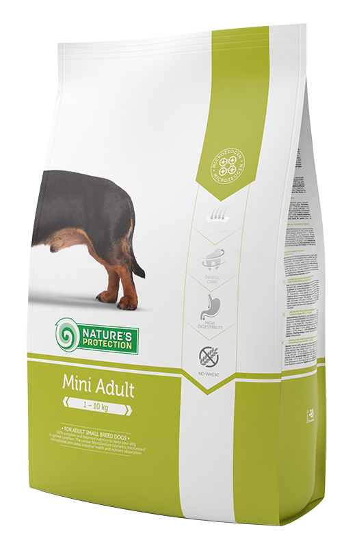 

Сухой корм Nature's Protection Dog Mini Adult для взрослых собак мелких пород (курица) 7,5 кг