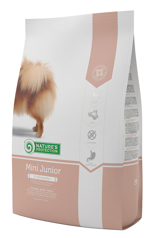 

Сухой корм Nature's Protection Mini Junior для щенков мелких пород (птица) 7,5 кг