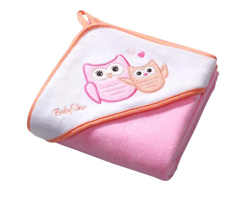 

Полотенце BabyOno 100×100 см Розовые птички