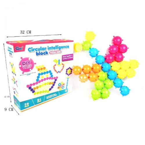 

Развивающая игрушка QML "Circular Intelligence Block" 74 детали HC183392 115411