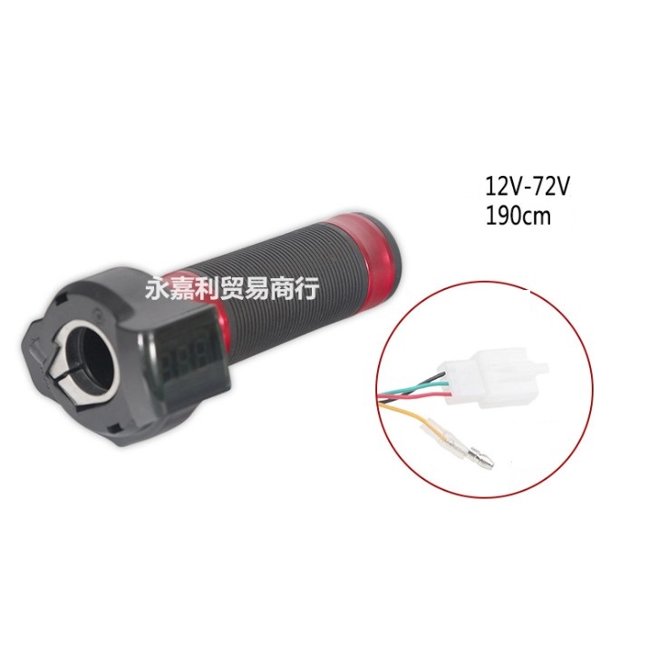 

Ручка газа FARAD скутерная 12V 24V 36V 48V 60V 72V (В) вольт c цифровой индикацией