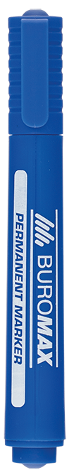 

Набор перманентных маркеров Buromax 2-4 мм 12 шт Синий (BM.8700-02)