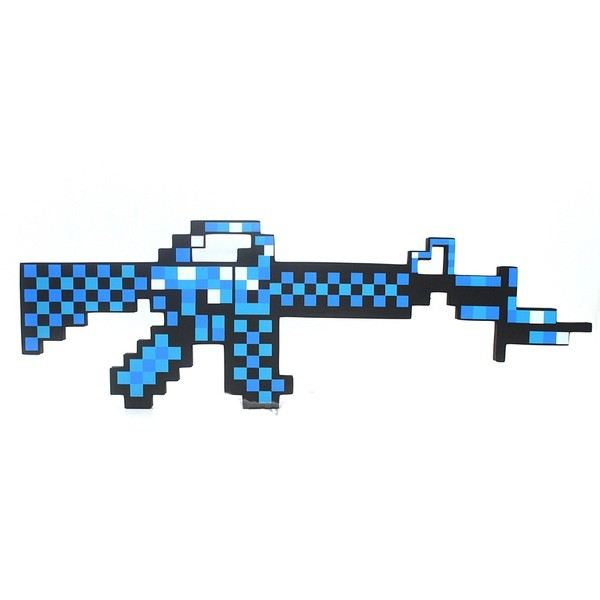 

Пиксельнный Алмазный автомат M16 Майнкрафт Minecraft Rifle