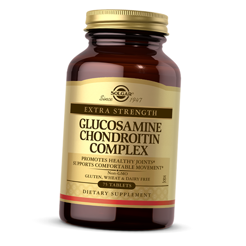 

Глюкозамин Хондроитин, Glucosamine Chondroitin Complex, Solgar 75таб (03313006)