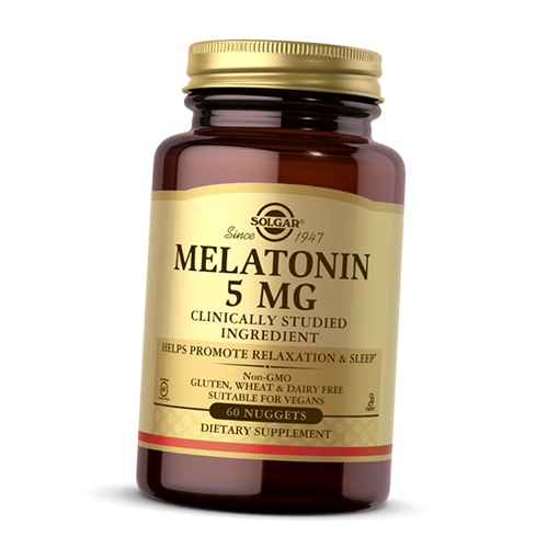 

Мелатонин, Melatonin 5, Solgar 60таб (72313004)