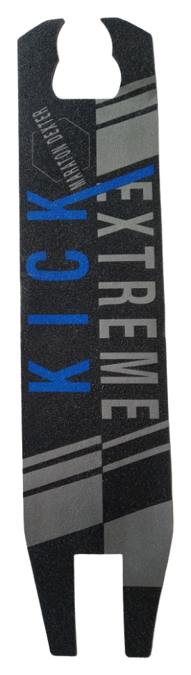 

Гриптейп (Наждак, Шкурка) для трюкового самоката "Kick Extreme Blue" Размер 110 мм х 495 мм