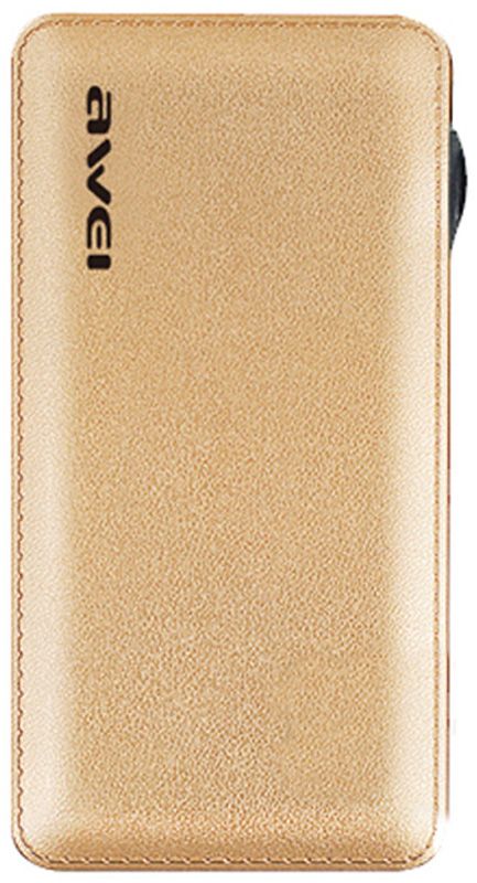 

Портативная батарея AWEI P97K 8000mAh Gold