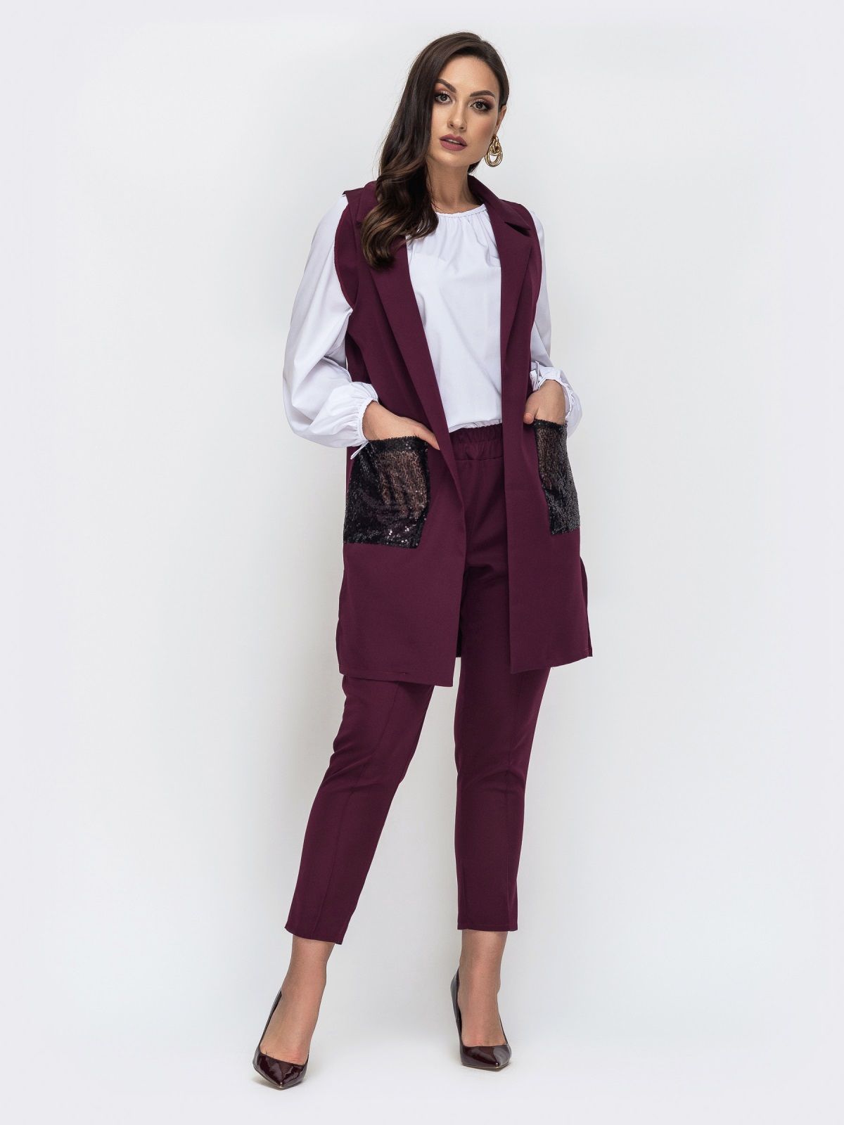 

Костюм Dressa 44676 54-56 Бордовый