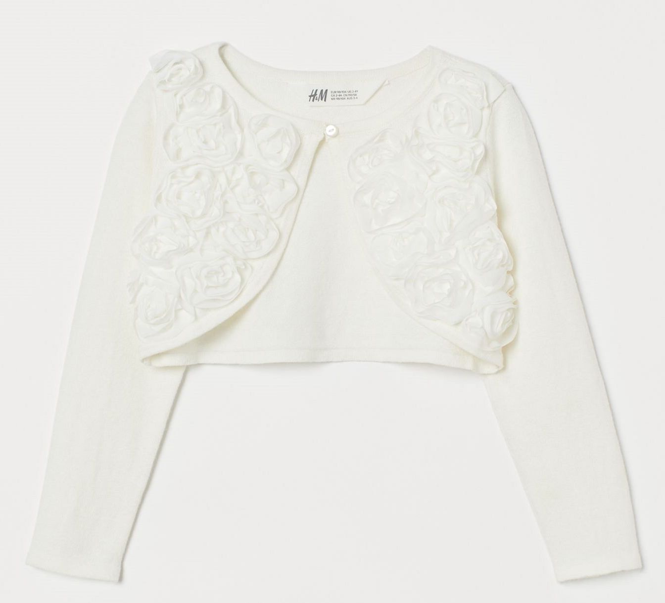 

Болеро H&M 0823231 1 134-140 см Белое (2000001739266)