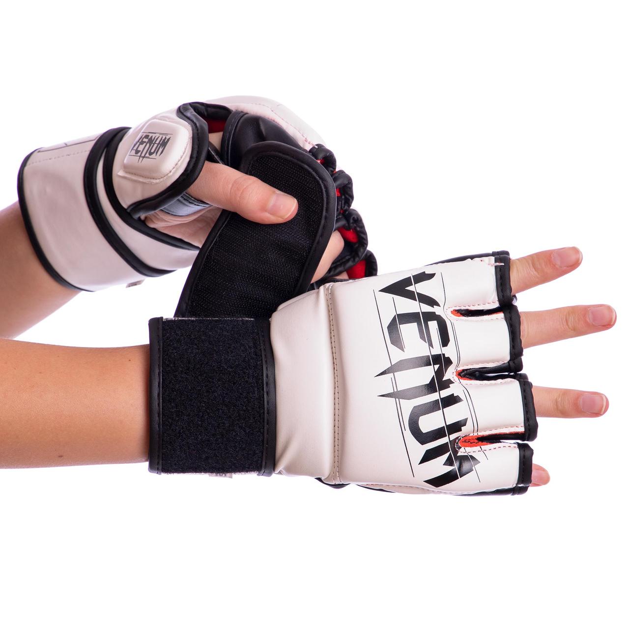 

Перчатки MMA тренировочные для смешанных единоборств VENUM FLEX Белый (СПО BO-5790) L