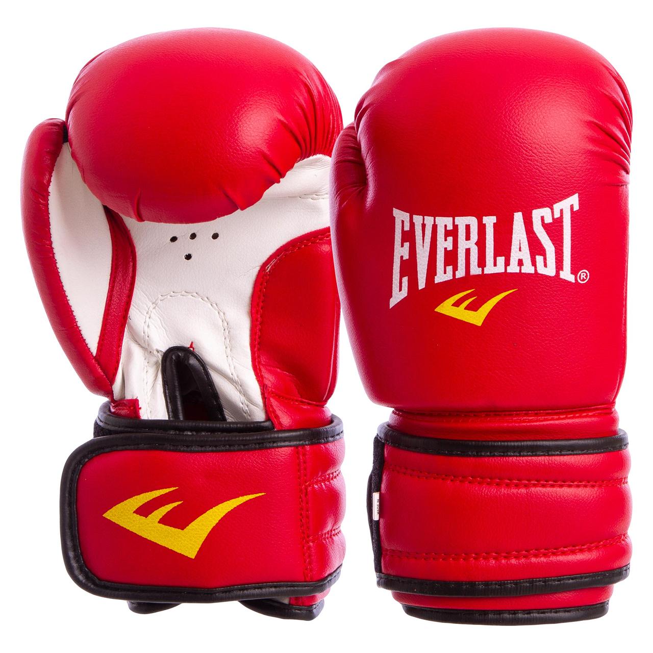 

Боксерские перчатки для тренировок EVERLAST На липучке Искусственная кожа Красный (СПО MA-5018) 6 унций