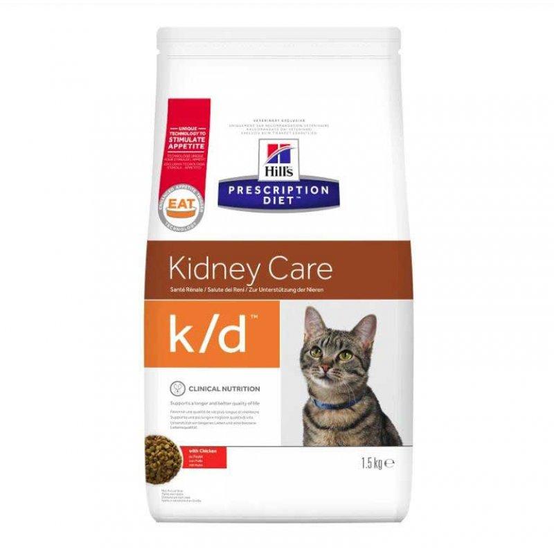 

Hill's Prescription Diet k/d Kidney Care корм для кошек c почечной недостаточностью (1,5 кг)