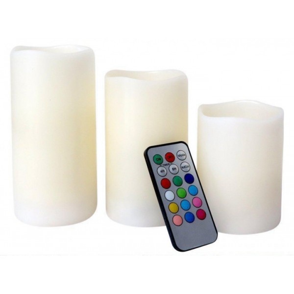 

Ночник Luma Candles Color Changing 3 свечи с пультом