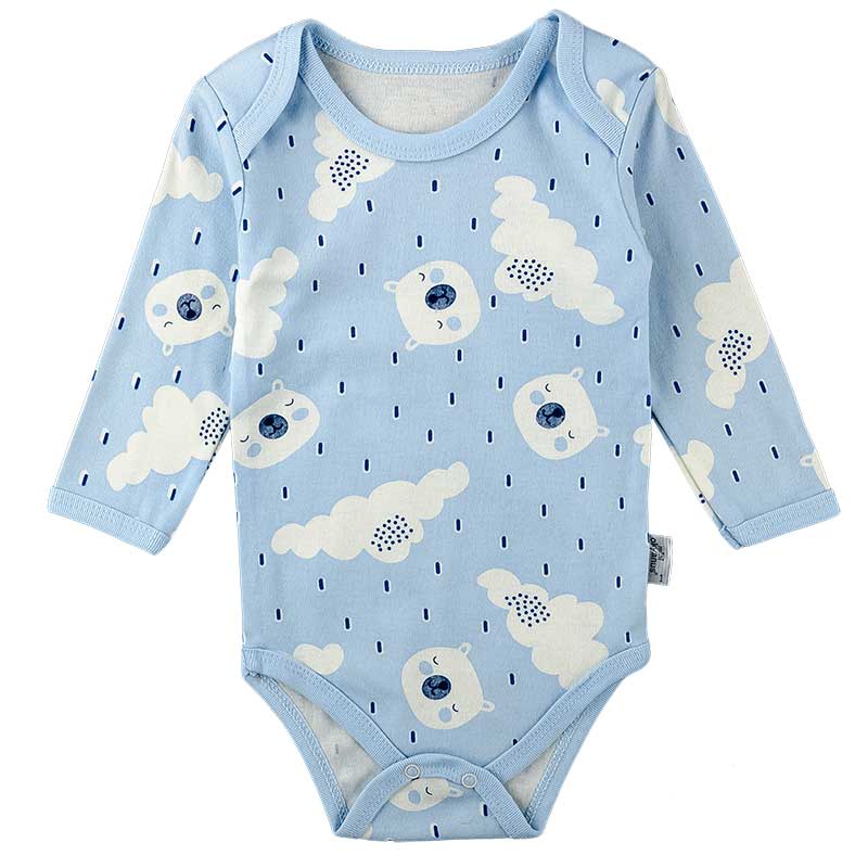 

Бодик для малыша с длинным рукавом OKYANUS 1348/2 92 см голубой