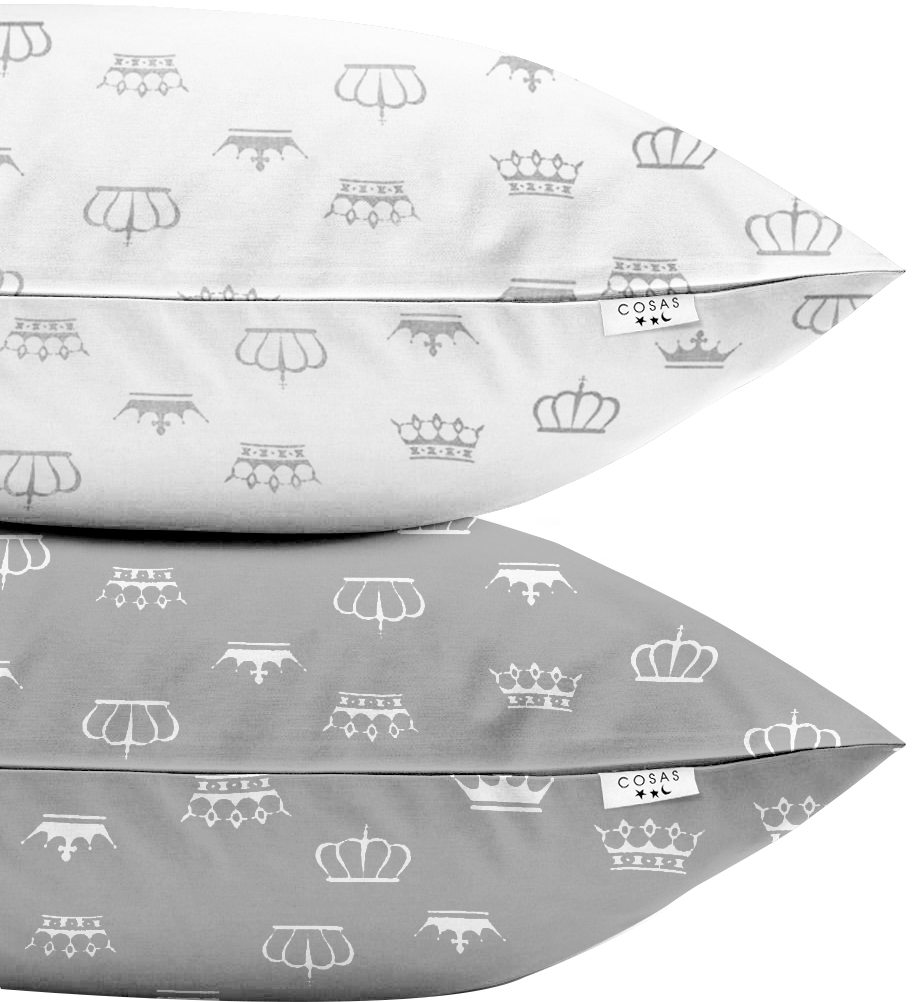 

Набор наволочек Cosas Set Pillow Crown Grey 50х70 2 шт