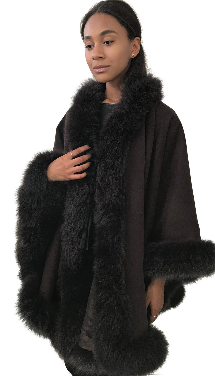

Пончо Кейп Пальто RizhikOva 85 см Brown One size RO-1573