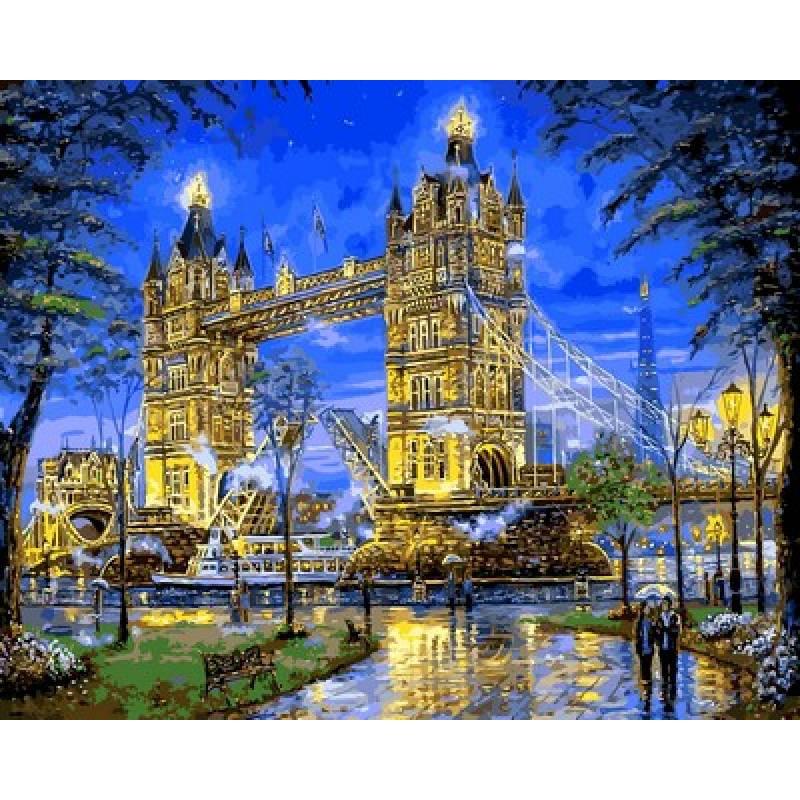 

Картина по номерам Q2171 Тауэрский мост Лондон, 40x50 см., Mariposa