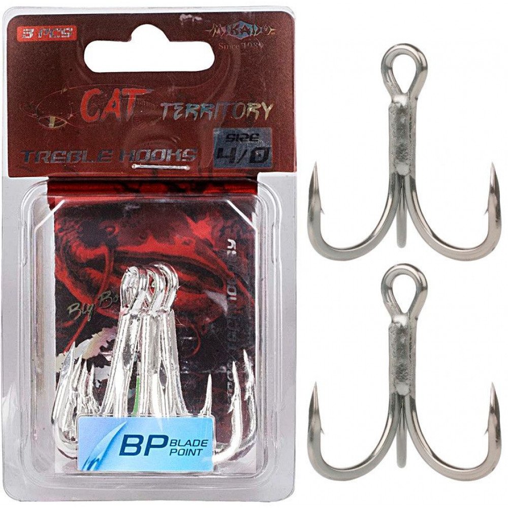 

Крючок Mikado Cat Territory №3/0 black nickel 3шт (HCTR03-3/0)