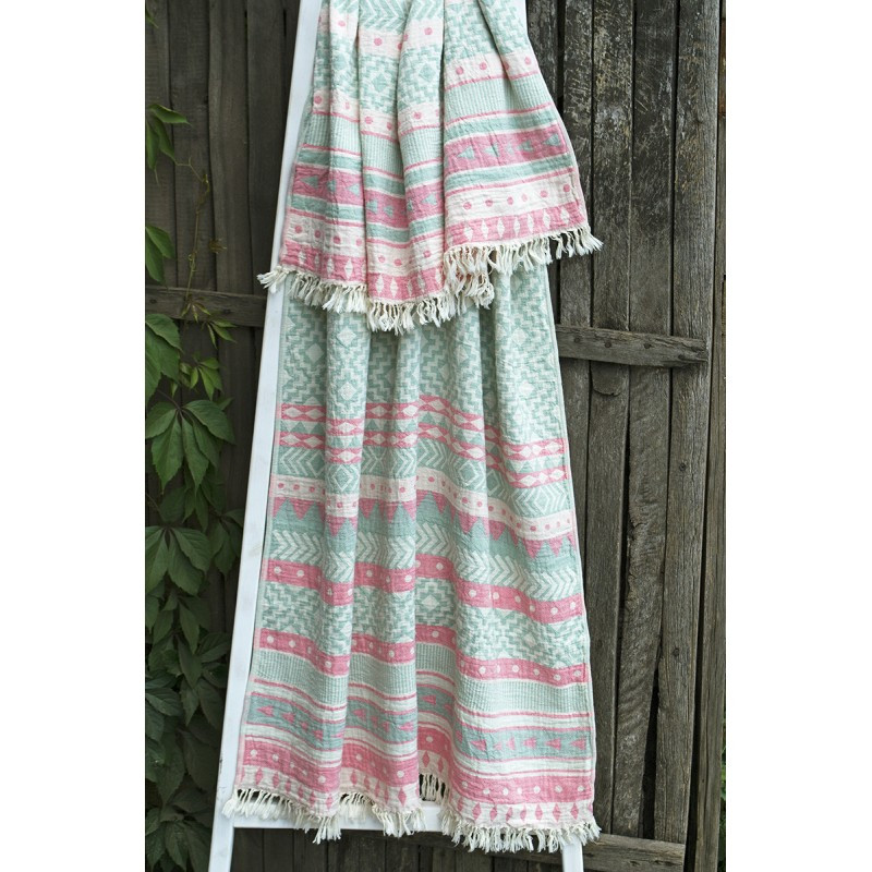 

Полотенце Barine Pestemal - Morocco 90*160 Sage-Pink
