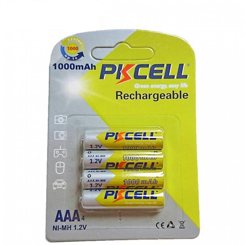 Аккумуляторы PkCell AAA 1000 mAh 4 шт (730552066) – низкие цены, кредит ...