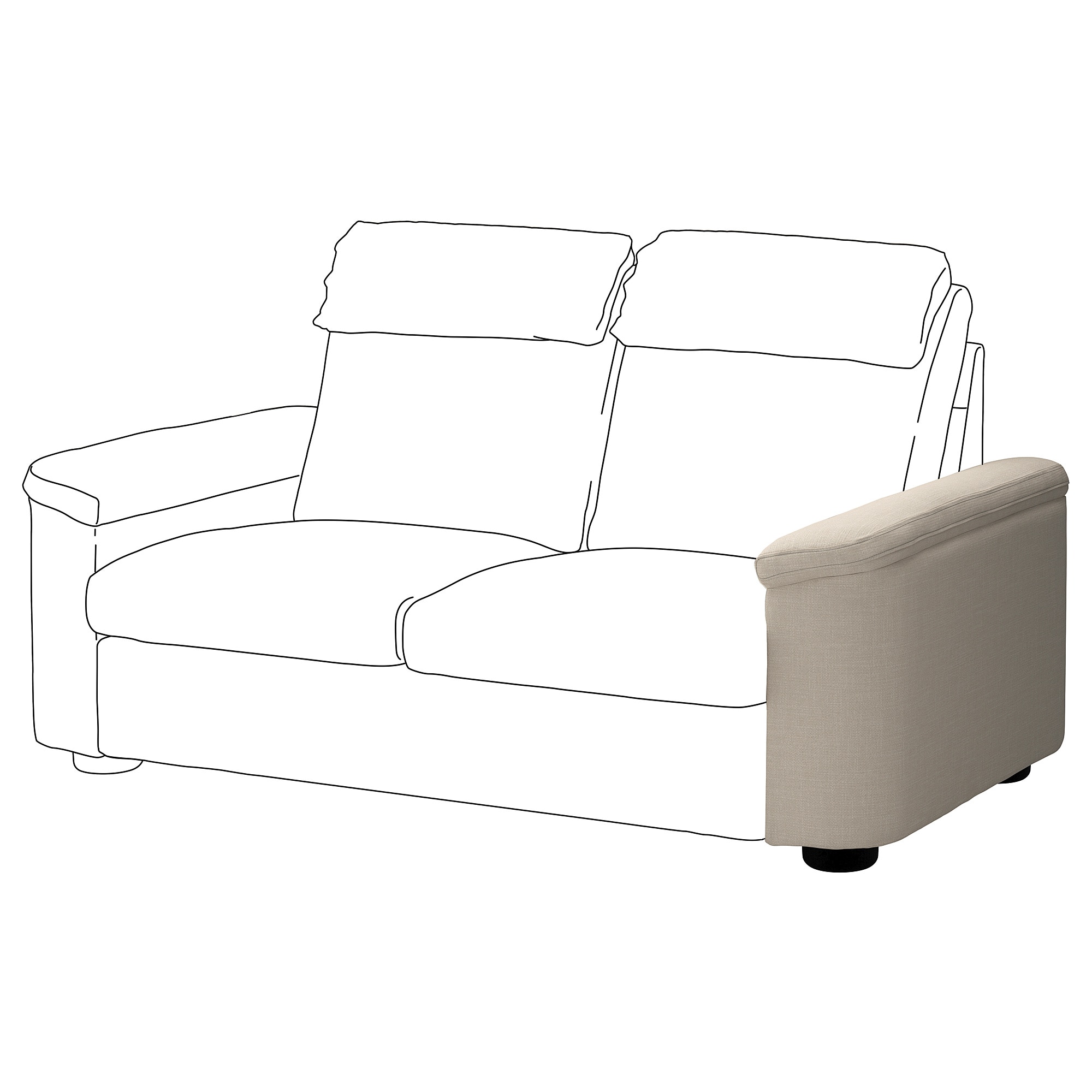

Подлокотник IKEA ЛИДГУЛЬТ гассебол светло-бежевый 092.900.76
