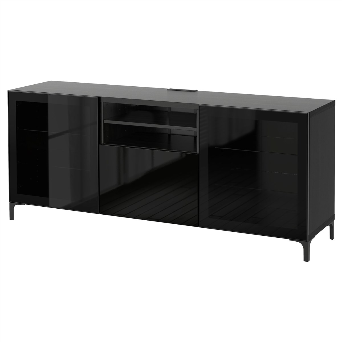 

Тумба для ТВ с ящиками IKEA БЕСТО черно-коричневый 391.940.64