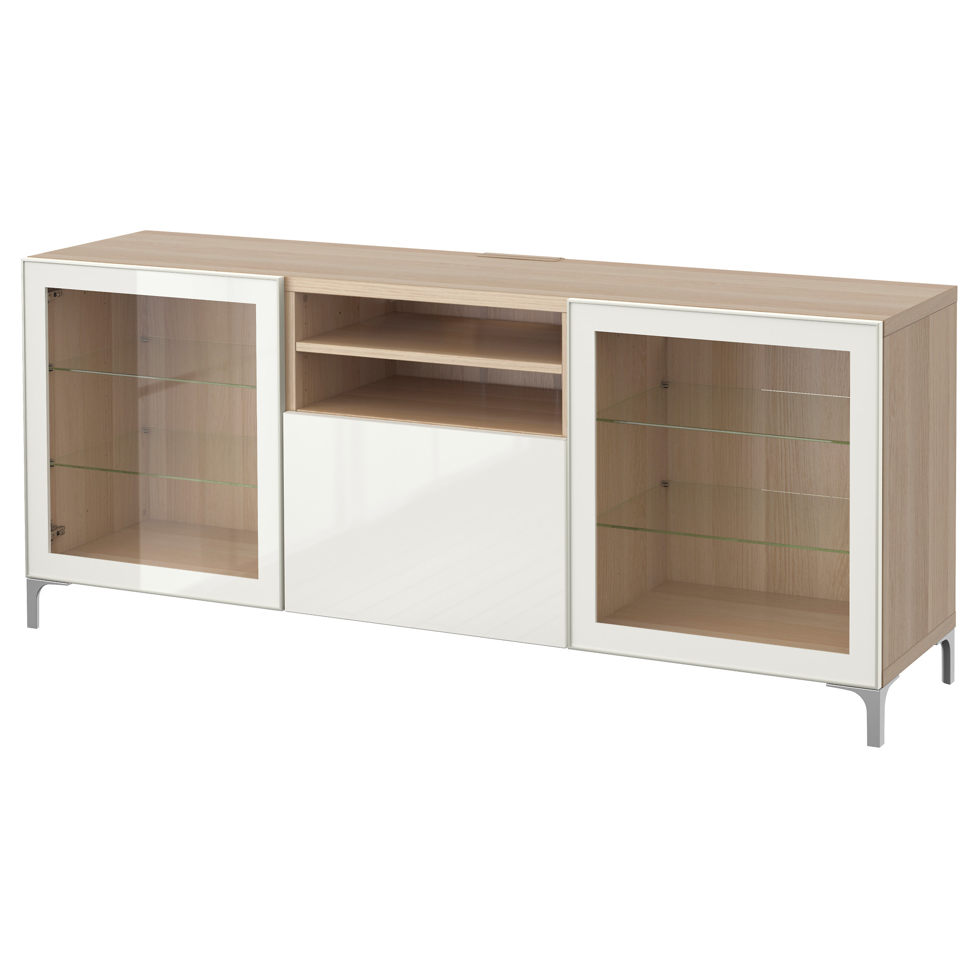 

Тумба для ТВ с ящиками IKEA БЕСТО под беленый дуб 091.940.46