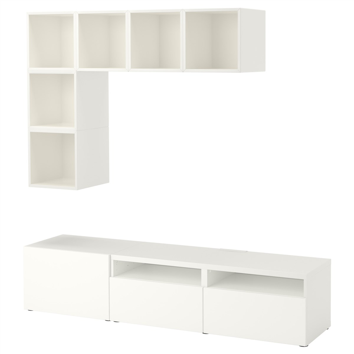 

Комбинация для ТВ IKEA БЕСТО / ЭКЕТ белый 391.907.11