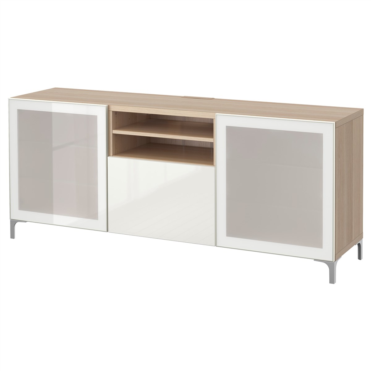 

Тумба для ТВ с ящиками IKEA БЕСТО под беленый дуб 491.940.49