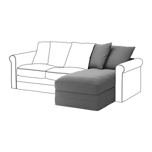 

Секция козетки IKEA GRÖNLID люнген средне-серый 892.560.35