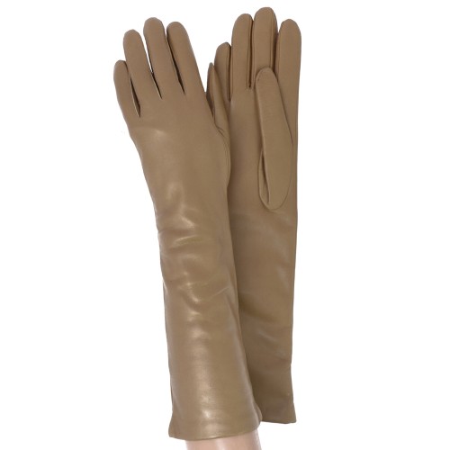 

Перчатки женские длинные GlovesUA Итальянская кожа мод.052-40 р.6 альпака