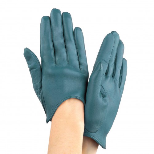 

Перчатки женские GlovesUA Итальянская кожа мод.377 р.7.5 петролеум