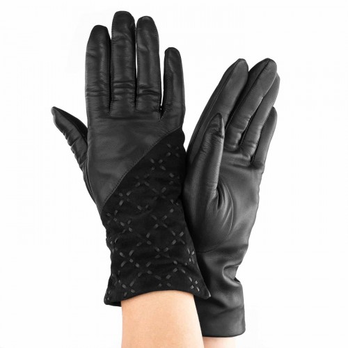 

Перчатки женские комбинированные GlovesUA мод.192 р.8 черные