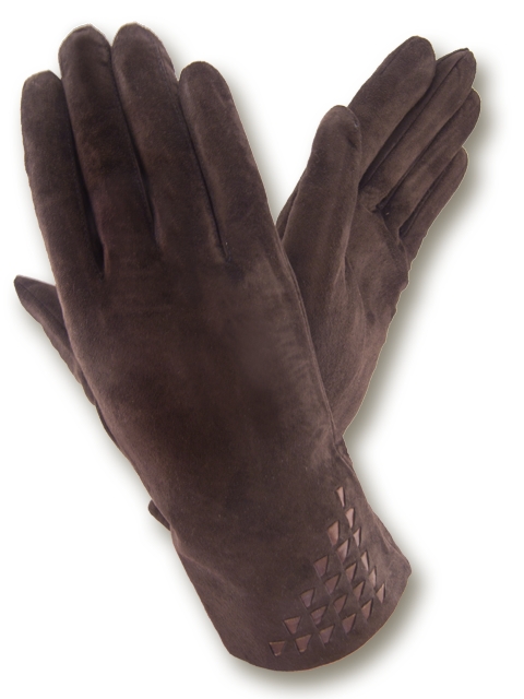 

Перчатки женские GlovesUA Итальянская замша мод.229 р.7 темно коричневые