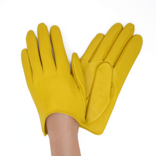

Перчатки женские GlovesUA Итальянская кожа мод.377 р.6.5 желтые