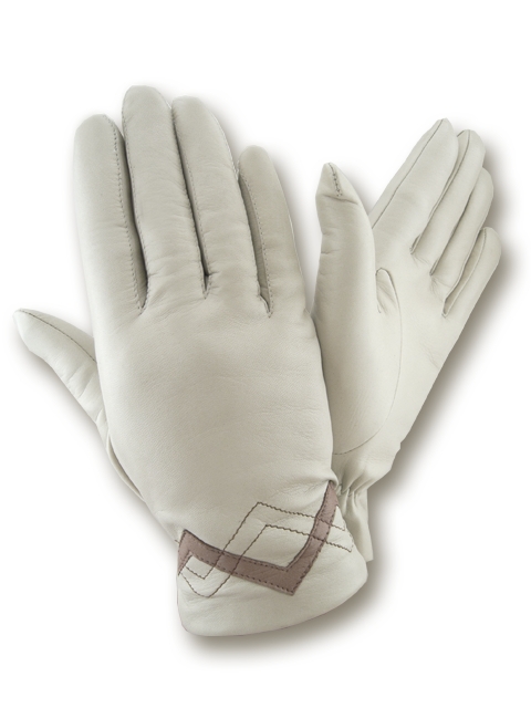 

Перчатки женские GlovesUA Итальянская кожа мод.438 р.7.5 белые